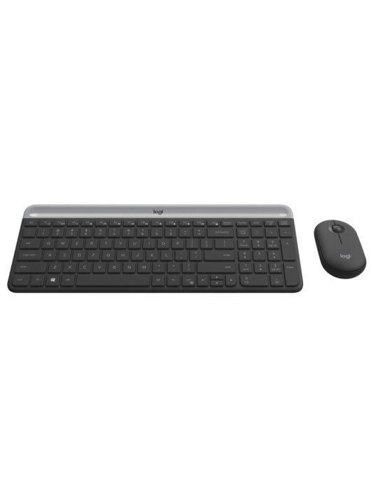 Logitech MK470 Slim Wireless Keyboard and Mouse Combo Black/Silver DE