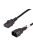 Akyga AK-PC-07A Extension Power Cable C13 / C14 3.0m Black