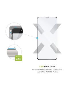   FIXED teljes kijelzős üvegfólia Apple iPhone X/XS/11 Pro, Fekete