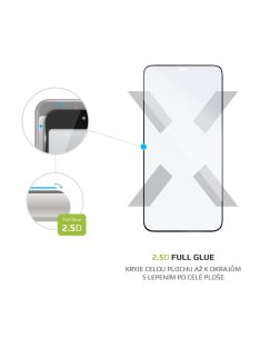   FIXED teljes kijelzős üvegfólia Apple iPhone 12/12 Pro, Fekete