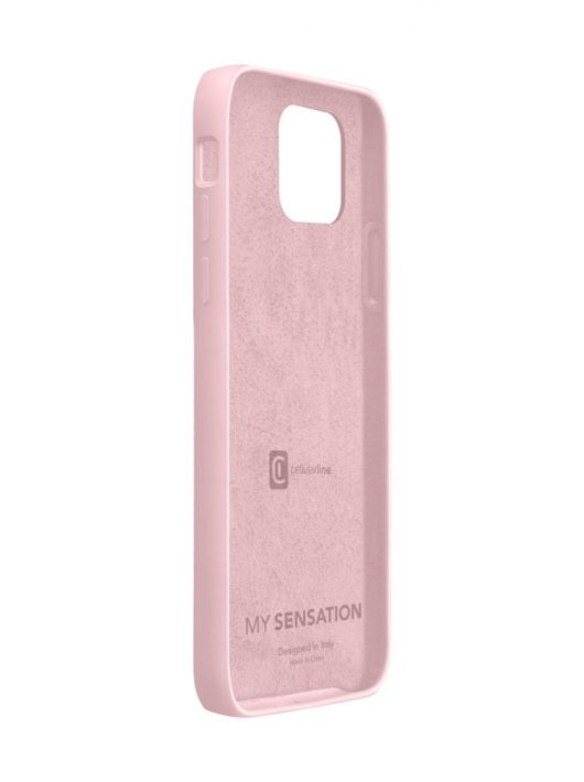 Cellularline Protective silicone cover Sensation for Apple iPhone 12, old pink