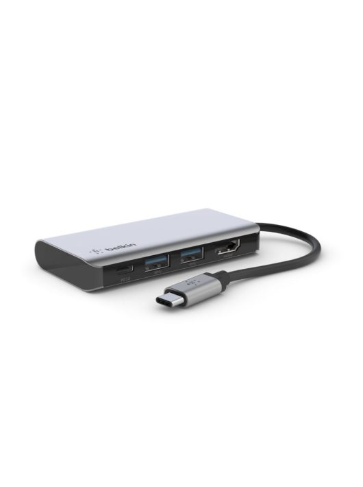 Belkin USB-C 4-in-1 Multiport Adapter Grey