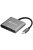 Sandberg USB-C Mini Dock HDMI+USB Gray