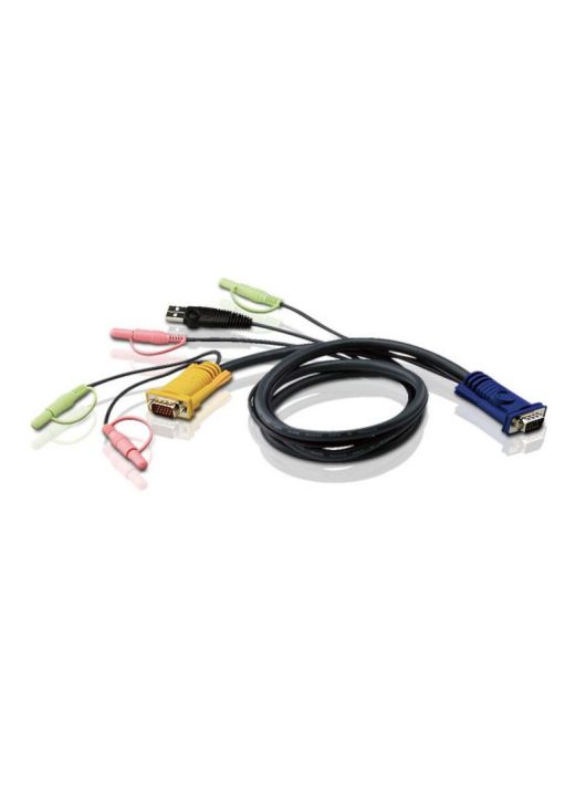 ATEN USB KVM Cable with 3 in 1 SPHD and Audio 1,8m Black