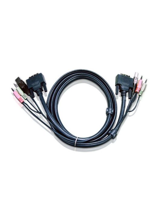 ATEN USB DVI-D Dual Link KVM Cable 1,8m Black