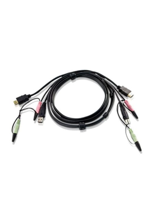 ATEN USB HDMI KVM Cable with Audio 1,8m Black