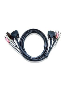 ATEN USB DVI-I Single Link KVM Cable 3m Black