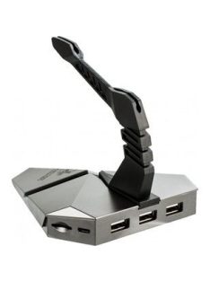   Platinet Omega Varr Mouse Bungee 3in1 Combo USB2.0 Hub and microSD reader Silver