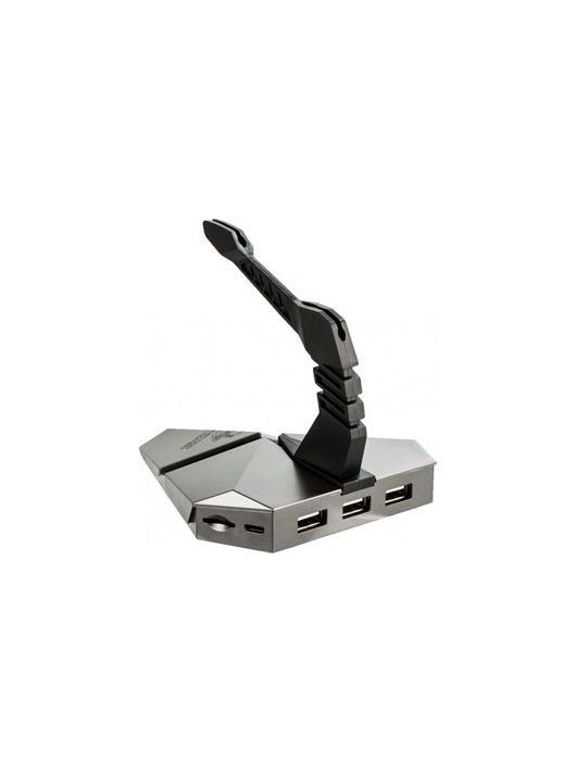 Platinet Omega Varr Mouse Bungee 3in1 Combo USB2.0 Hub and microSD reader Silver