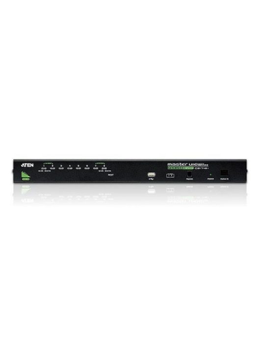 ATEN CS1708A 8-Port PS/2-USB VGA KVM Switch with Daisy-Chain Port and USB Peripheral Support