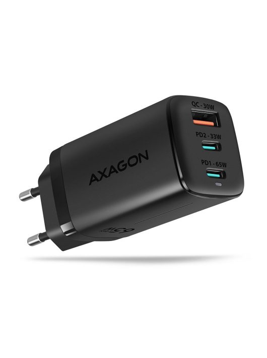 AXAGON ACU-DPQ65 QC4 + USB-C PD Wall Charger Black