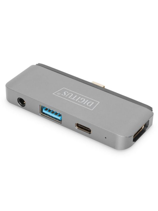 Digitus USB-C Mobile Dock 4 Port Gray