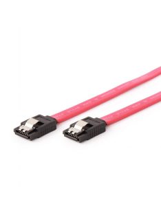 Gembird SATA3 30cm data cable metal clips Red