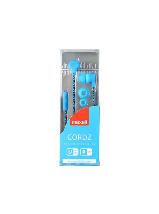 Maxell MXSCORDZBL Headset Blue