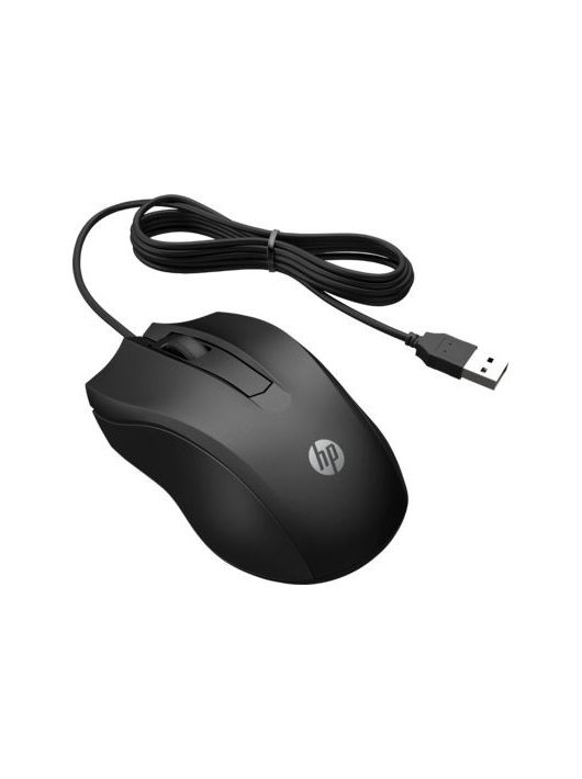 HP 100 Wired Mouse Black