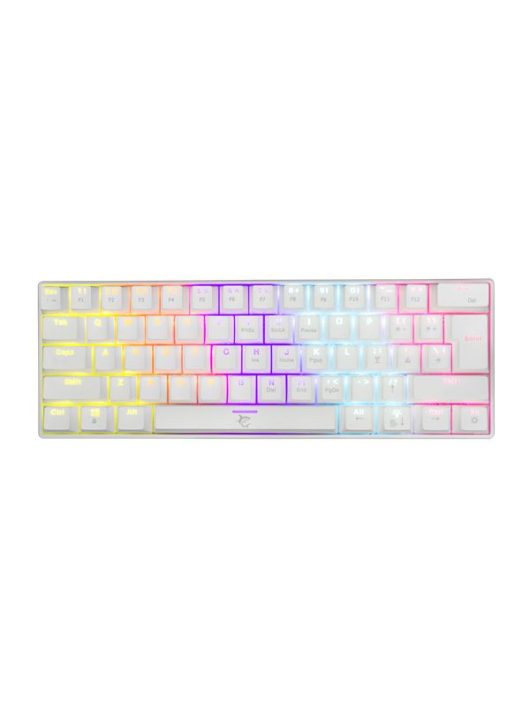 White Shark GK-2022W Shinobi Red Switches Mechanical 60% Gaming Keyboard White HU