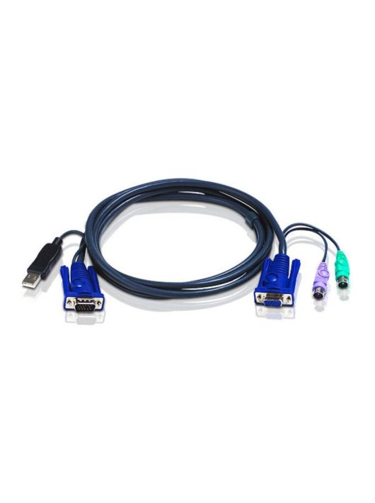 ATEN 2L-5502UP 1,8m USB KVM Cable with built-in PS2 to USB Converter 