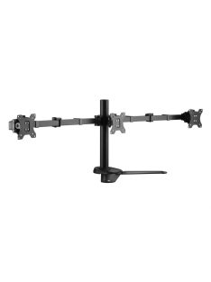   EQuip 17"-27" Articulating Triple Monitor Tabletop Stand Black