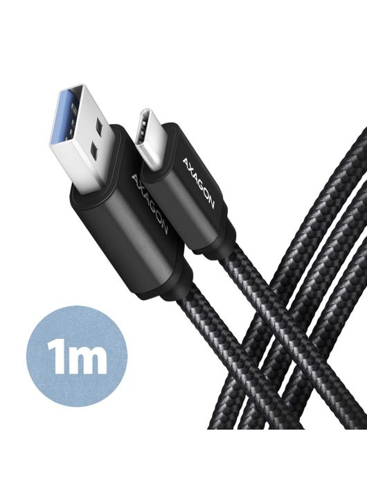 AXAGON BUCM3-AM10AB Speed USB-C > USB-A 3.2 Gen 1 Cable 1m Black