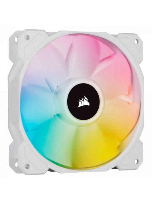 Corsair iCUE SP120 RGB ELITE Performance 120mm White PWM Fan Single Pack