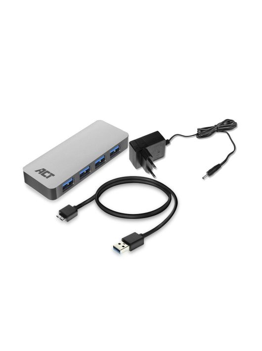 ACT AC6120 USB Hub 3.2 4 Ports Grey