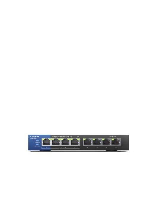 Linksys LGS108P 8-Port Business Desktop Gigabit PoE+ Switch