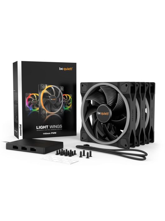 Be quiet! LIGHT WINGS 140mm PWM Triple-Pack 