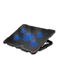 Platinet PLCP5FB Laptop Cooler Pad 5 Fans Blue LED Black