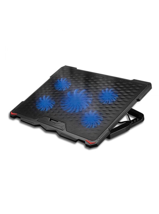 Platinet PLCP5FB Laptop Cooler Pad 5 Fans Blue LED Black