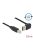 DeLock EASY-USB 2.0 Type-A male angled up/down > USB 2.0 Type-B male 0,5m Cable Black