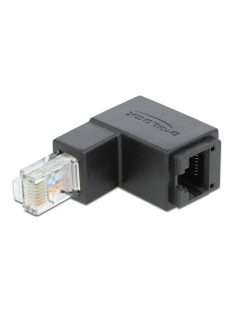   DeLock Adapter RJ45 plug downwards angled > RJ45 jack Cat.6 UTP