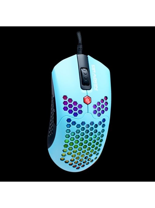 Dragon War Phoenix Honeycomb Gamer mouse Blue