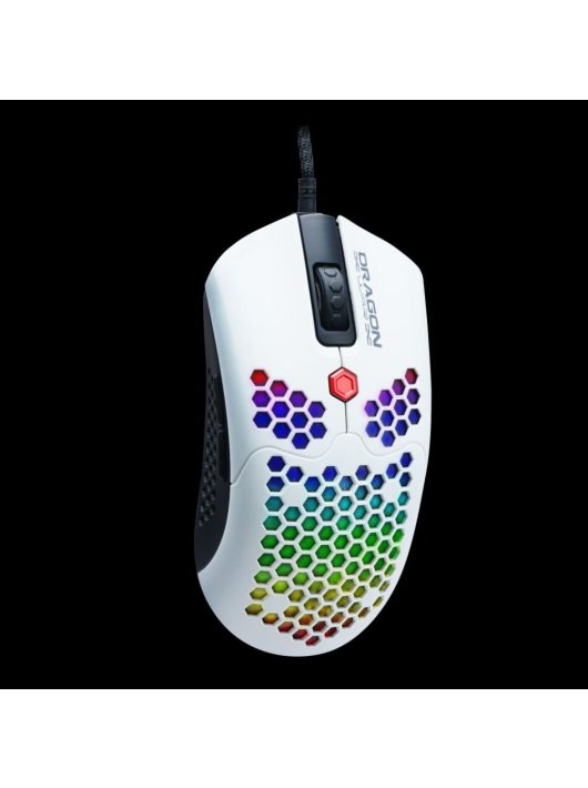 Dragon War Phoenix Honeycomb Gamer mouse White