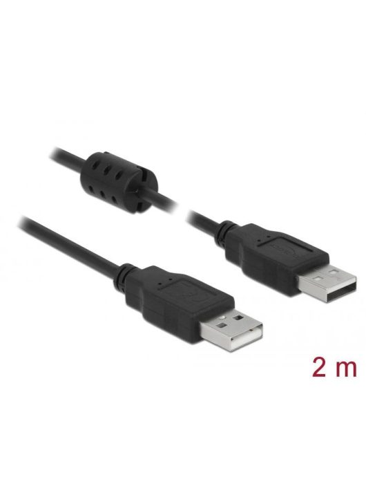 DeLock USB 2.0 Type-A male > USB 2.0 Type-A male cable 2m Black