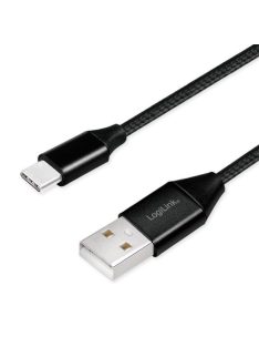   Logilink CU0139 USB 2.0 Type-C cable C/M to USB-A/M 0,3m Black