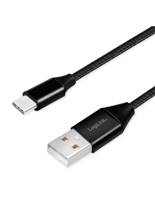 Logilink CU0139 USB 2.0 Type-C cable C/M to USB-A/M 0,3m Black