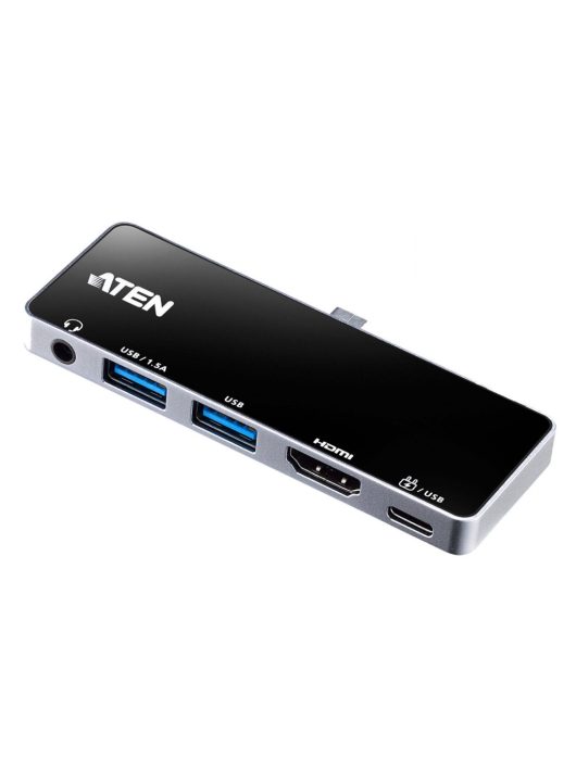 ATEN UH3238 USB-C Travel Dock with Power Pass-Through