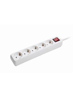 Gembird Power Cube surge protector 5 sockets 1,8m White