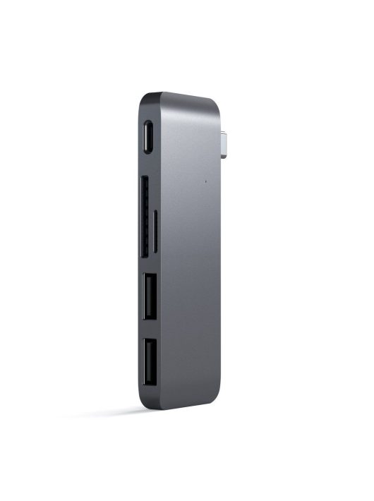 Satechi Type-C Pass-Through USB Hub Space Gray