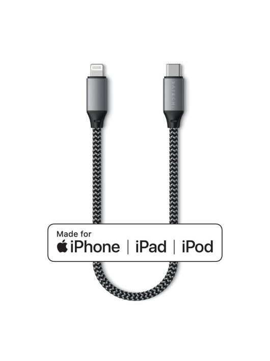 Satechi USB-C to Lightning Cable 0,25m Space Grey