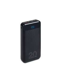 RivaCase VA2580 20000mAh QC/PD 20W LCD PowerBank Black