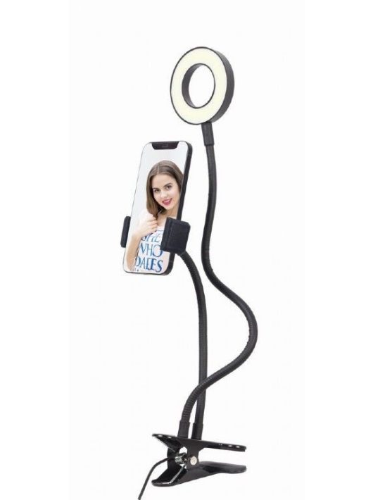 Gembird LED-RING4-PH-01 Selfie Ring Light With Phone Holder