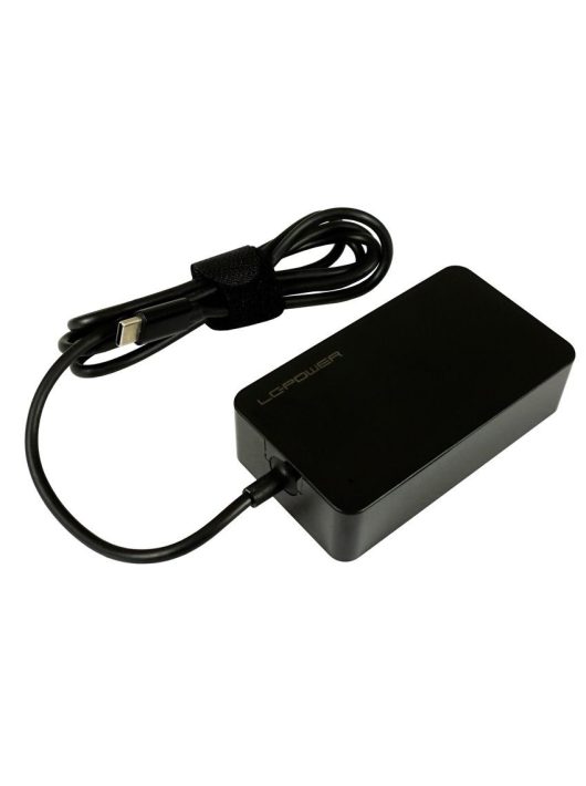 LC Power LC-NB-PRO-45-C USB-C Notebook Power Adapter Black