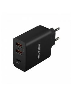   Canyon CNE-CHA08B Powerful Technology Multi-USB Wall Charger Black