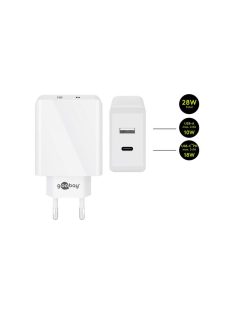 Goobay Dual USB Wall Quick Charge White