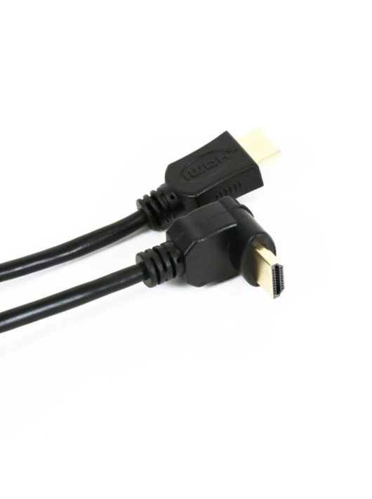 Platinet Omega HDMI 1.4 Gold Angular cable 5m Black