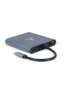   Gembird A-CM-COMBO6-01 USB Type-C 6-in-1 Multi-Port Adapter Space Grey