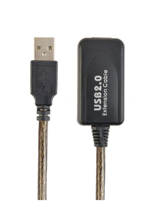 Gembird UAE-01-5M USB2.0 Active Extension cable 5m Black