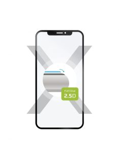   FIXED teljes kijelzőt fedő 2,5D edzett üvegfólia Samsung Galaxy S10e fekete