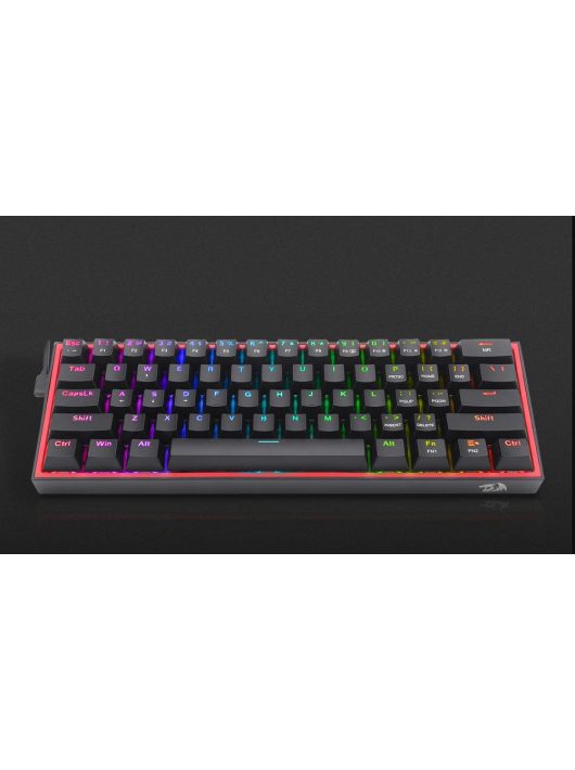 Redragon Fizz Pro black, wired&2.4G&BT Mechanical Keyboard, RGB, brown switch Black HU